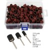 elfishjp Sanding Bands, Nail Drill Bits, 240 Pieces, Rotary Tools,