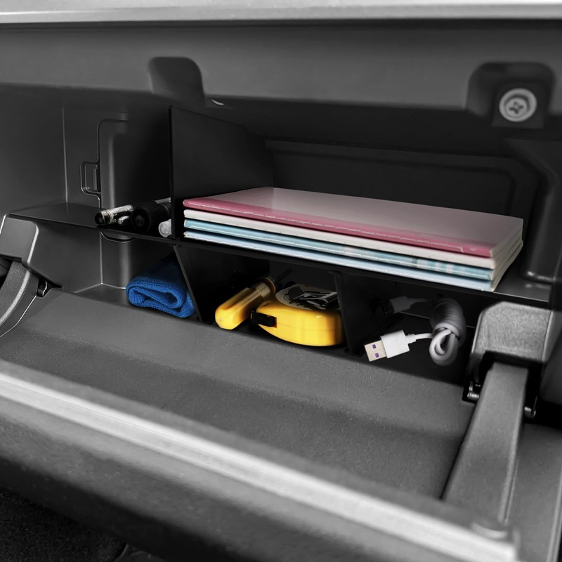 Hellet Glove Box Organizer Compatible with Toyota 2025 4Runner Accessories