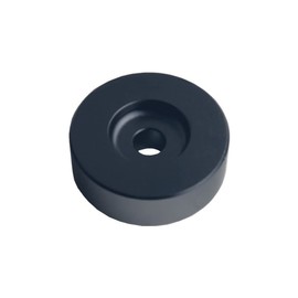 DEWHEL Aluminum 45 RPM Adapter Compatible with 7 inch Vinyl Records Dome 45 Adapter Player Turntable Accessories (Black)