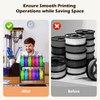 MAYJOY Desktop 3D Printer Filament Storage Rack, 2-Tier Metal