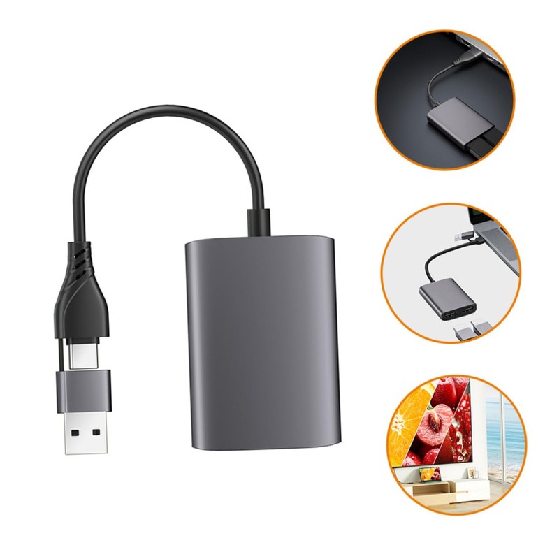 KOMBIUDA Type C to Dual Adapter USB Hub for Dual