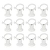 QUARKZMAN Pack of 12 PVC Pipe Clamps with Base, Suitable