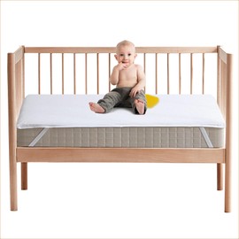 Beedsooth Mattress Protector 70 x 140 cm Waterproof Incontinence Pad, Oeko-Tex Certified Non-Slip Impermeable Mattress Protector, Baby PIPI Protection Waterproof Pads for Baby Cot Height 5-15 cm