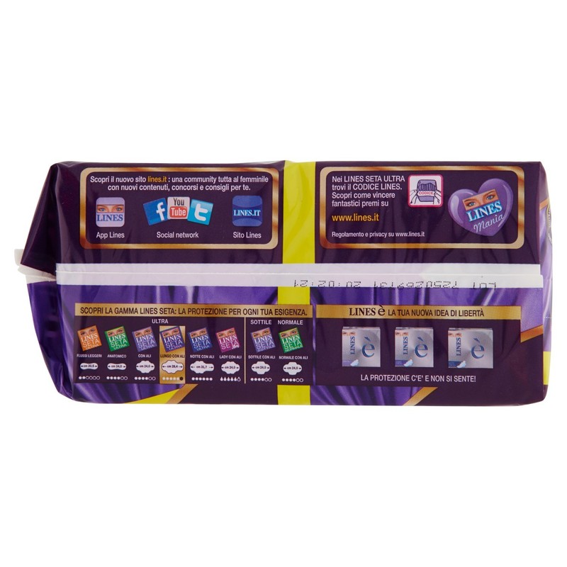 Lines – Absorbent, Ultra Long With Wings, Hypoallergenic, Double Pack