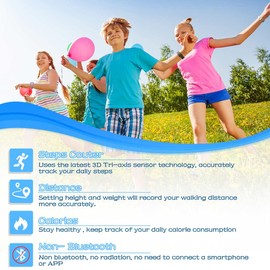 Focwony LED Kids Multifunction Steps Counting Watch, Digital Watch, Kids Pedometer Watch, Stopwatch, Alarm Clock, Calories for Women Children Girls Boys (Electroplating White)