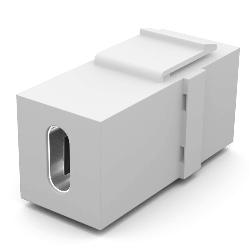 HB-DIGITAL Keystone Module with USB-C Socket, Multimedia Keystone for Patch