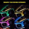 Jushope Interior Car LED Strip Lights, RGB USB Car Ambient