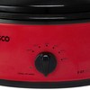 NESCO 4816-12, Roaster Oven with Porcelain Cookwell, Red, 6 quart,