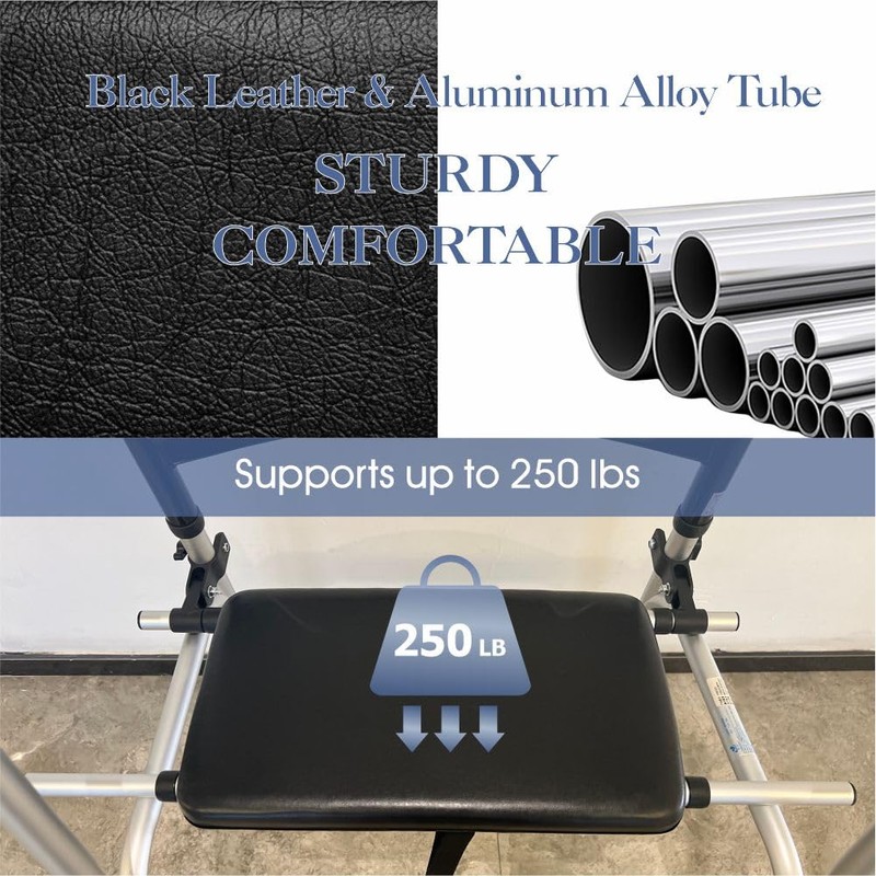 Universal Walker Rest Seat for Attachable Seat Folding Walker, Maximum