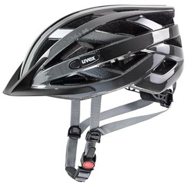 uvex air Wing - Lightweight All-Round Helmet for Men and Women - Individual Size Adjustment - Expandable with LED Light - Grey-Black - 56-60 cm