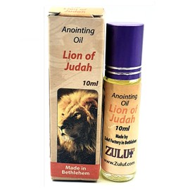 Zuluf Lion of Judah Anointing Oil Holy Land Israel - 10ml (.34 fl. oz.) Roll-On Bottle Blessing Anointing Oil Lion of Judah from Israel for Healing and Protection, Home Blessing and Church PER007