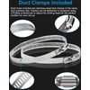 GDSTIME 4 Inch Dryer Vent Hose 10 FT, Flexible Aluminum