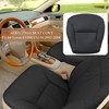 AOUTTUOA Front Driver Bottom Perforated Leather Black Seat Cover Compatible