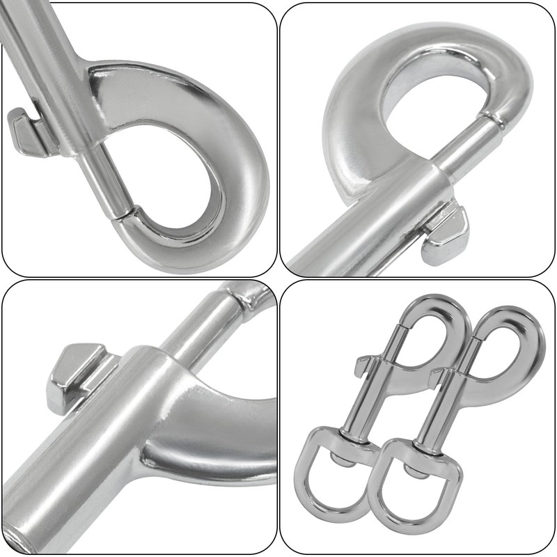 AKVIBG 2 Pack Heavy Duty Swivel Snap Hooks, 87mm Dog