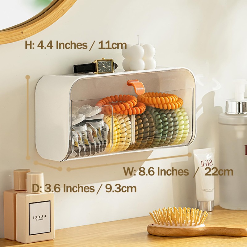 MORNITE Pad Holder for Bathroom,Sanitary Napkins Organizer,Feminine Tampons Storage Day