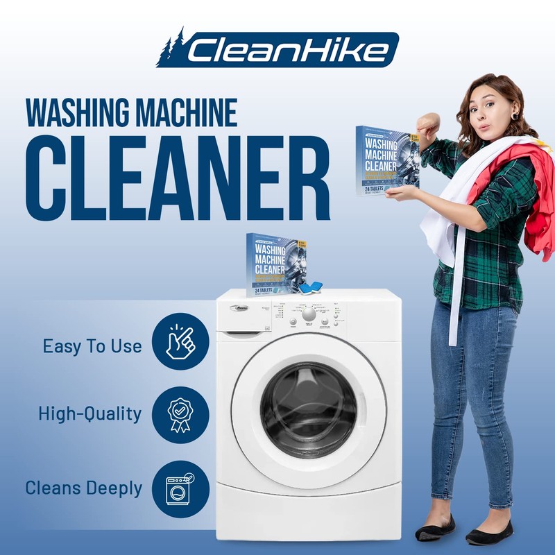 Washing Machine Cleaner Descaler Tablets - (24 Tablets, 1 Year