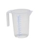 Hünersdorff measuring cup, shatter-proof, particularly temperature-resistant, coloured scale, food safe,