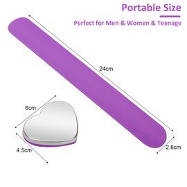 Magnetic Wrist Sewing, Portable Arm Pin Cushion Magnetic Pincushion with Wristband (Purple)