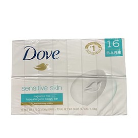 Unilever Dove Sensitive Bar 3 75 oz 16 Bars