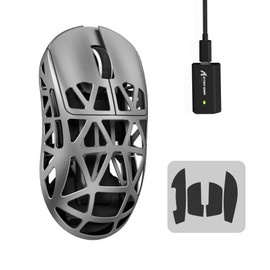 MAMBASNAKE x ATTACK SHARK R2 Magnesium Alloy Mouse, Gaming Mouse, 8k Mouse, PixArt PAW3950, Light Sensor, 1.5 oz (43 g), Ultra Lightweight, 3 Mode Connection, Bluetooth/2.4G Wireless/USB-C Wired,