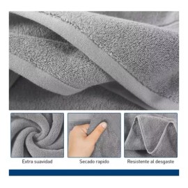 Bluelander Toalla De Baño 140*70 Cm 100% Algodón Absorbente 1pz