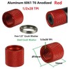 TWP 1/2-28 1/2“x28 TPI Thread Protector,Aluminum 6061 T6 Anodized Red,