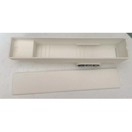 Handmade 3D Print 1/64 Gooseneck Enclosed 36FT Race Car Trailer for Greenlight 2 Car 3500 - Gray