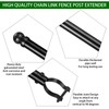 Hicarer 9 Pcs 1-3/8" Chain Link Fence Post Extender 25