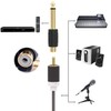 Mirhua Phone Adapter Plug 6.35mm Male to RCA Female Converter