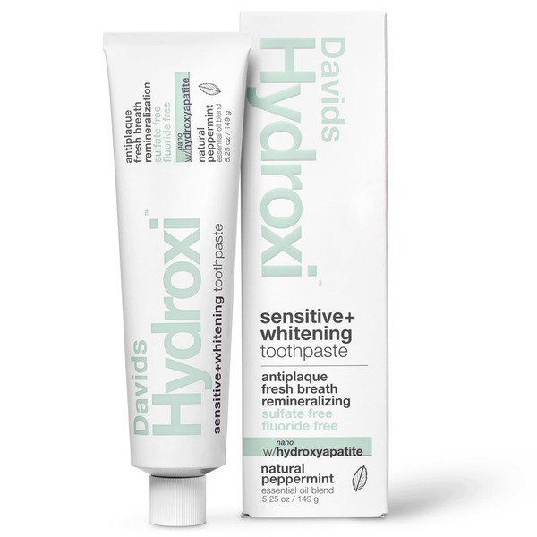 Davids Hydroxi Fluoride Free Nano Hydroxyapatite Toothpaste for Remineralizing Enamel