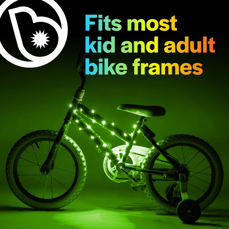 Brightz CosmicBrightz LED Bicycle Frame Light, Green