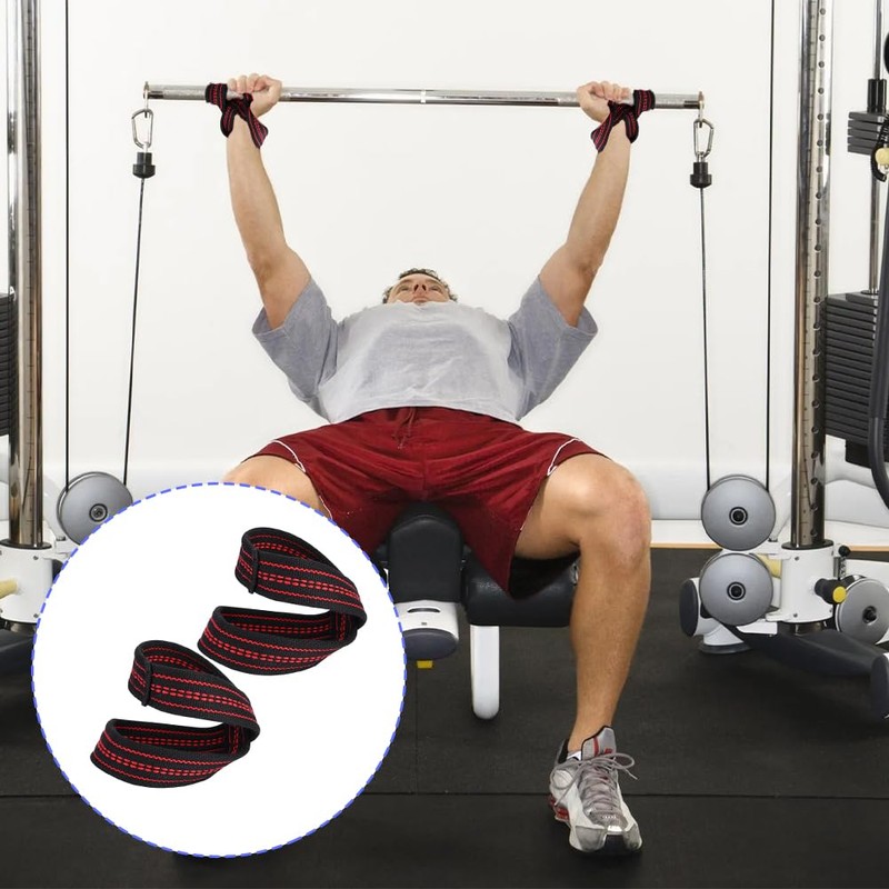 Deadlift Straps Figure 8 Loop Weight Lifting Strap Prevent Grip