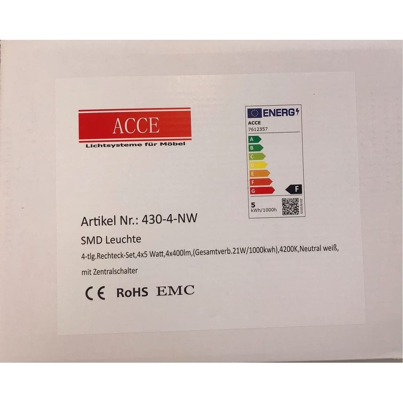 ACCE Super Thin and Aluminium Body LED Under-Unit Light Kitchen