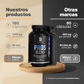 B Life Company Fórmula para Hombre 180 cápsulas 1000 mg por porción. Ciruelo Africano, Selenio, Semilla de Calabaza, Cúrcuma, Zinc, y D3. Ingredientes