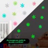 Fluorescent Toys 100 Estrellas Pared Stickers Neon Fosforescente Brilla Noche