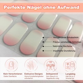 MrCuvaryas UV Gel Nagelfolie selbstklebend, Nagelsticker Nagelkunst Sticker Nagellack Aufkleber Nail art Selbstklebend, NailSticker