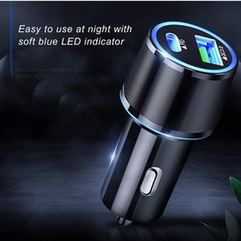 UrbanX Fast Car Charger 21W Car and Truck for alcatel Go Flip 3 with PD 3.0 USB Charger - Black Comes with USB A to Micro USB Cable 3.3FT 1M