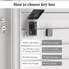WeHere Key Lock Box Outdoor, Wall Mount Lockbox for Outside,