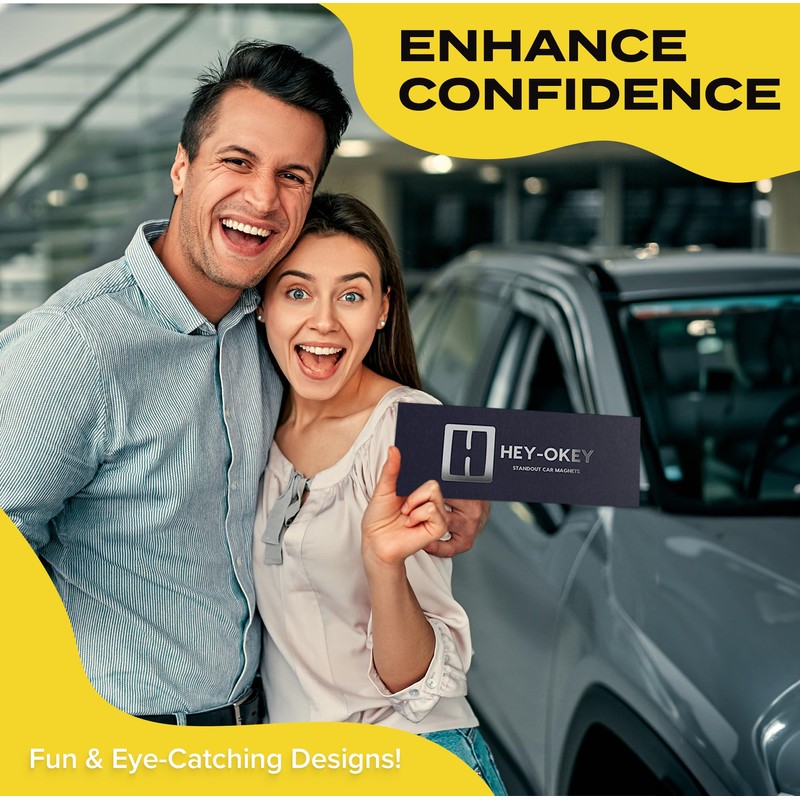 HEY-OKEY New Driver Magnet for Car - Funny Pink Please