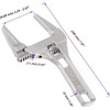 LALOCAPEYO Adjustable Wrench Large Opening Bathroom Spanner Wrenches Wide Jaw