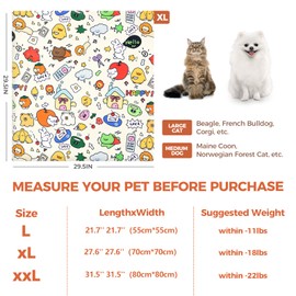 JourCraf Cat Grooming Wrap, Cat Grooming Supplies for Cutting Nails, Cat Restraint for Nail Clipping to Anti-Scratch/Runaway/Bitten, Cat Swaddle Wrap for Calming & Holding Cat (XL (Within 18lbs))