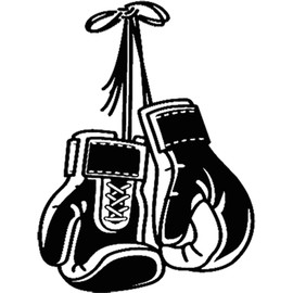 Transparent Decal Stickers of Boxing Gloves (Black) Premium Waterproof Vinyl Decal Stickers for Laptop Phone Accessory Helmet Car Window Mug Tuber Cup Door Wall Decoration ANDSKUSf82835BL080922