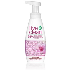 Live Clean White Tea & Cherry Foaming Hand Soap, 13.5 Fl Oz