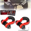AMBULL Shackles 3/4" D Ring Shackle (2 Pack) 45,000lb Break