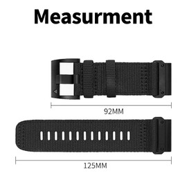 Wjelet 22 mm Nylon Watch Strap for Garmin Fenix 6 Pro/Fenix 7/Fenix 6/Epix 2, Quickfit Sport Wrist Watch Strap for Garmin Forerunner945/965/Garmin Instinct/Instinct 2/Instinct 2 Solar., 1, 1