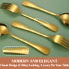 Lazycorner 50 Pcs Gold Silverware Set for 10, Food Grade
