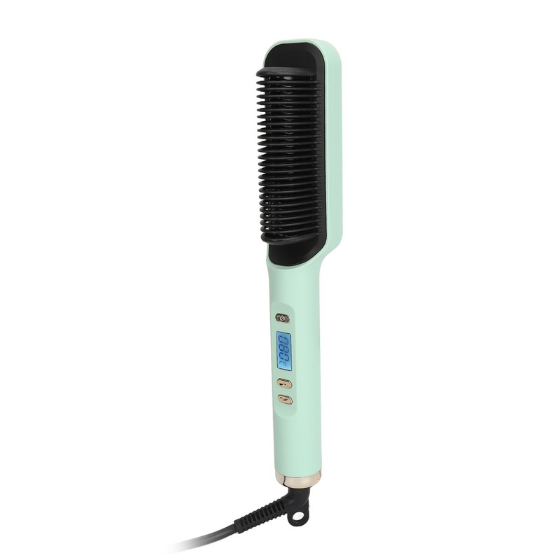 Negative Ion Hair Straightener Styling Comb Adjustable Even Heating Straightening