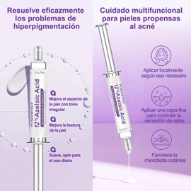 4 Piezas Crema Ácido Azelaico 15% Suero Facial,Sérum para el Rostro Reducir Imperfecciones, Manchas y Rojeces,Crema Hidratante Facial Para Todo Tipo de Piel (Estilo I)