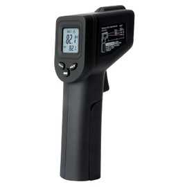 ROKTEK T2500 Infrared Thermometer, Non-Contact Digital Temperature Thermometer -58 to 716°F (-50 to 380°C), 12:1 Distance to Spot, Standard Size, Black, Backlit Display
