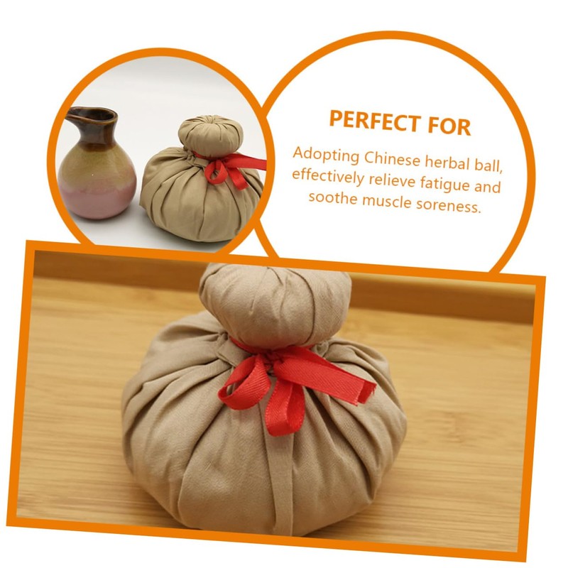 ORFOFE 2pcs Chinese Herbal Massage Balls Natural Warming Bags for